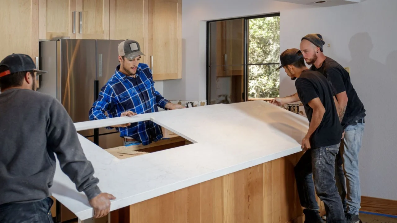 How to Install Waterfall Countertop