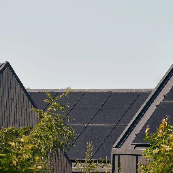 Sustainable Living Under the Sun. Rural Photovoltaics Power Modern Architecture.